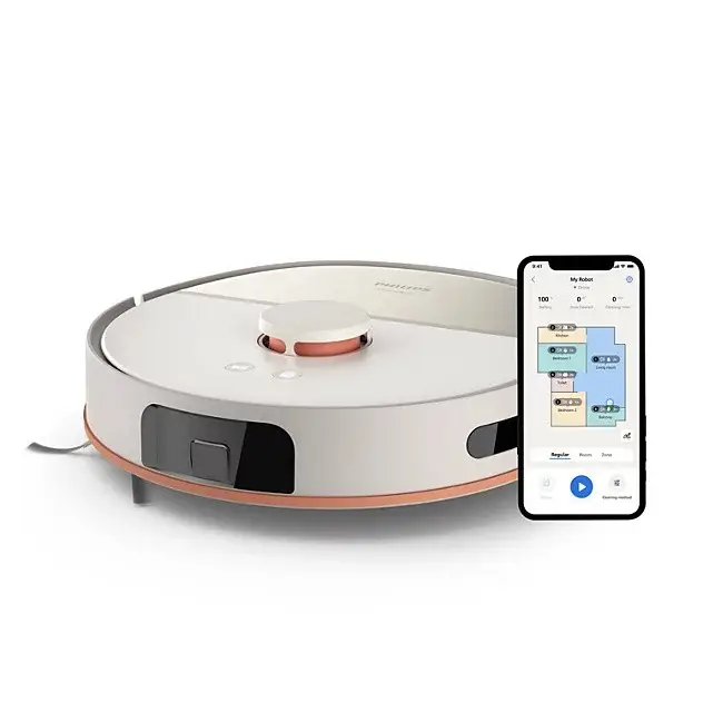 Philips 5000 Serisi Islak Kuru Robot Süpürge, Yüksek Emiş Gücü, Uzun Çalışma Süresi, HomeRun, Lazer Teknolojisi, Beyaz, XU5000/20