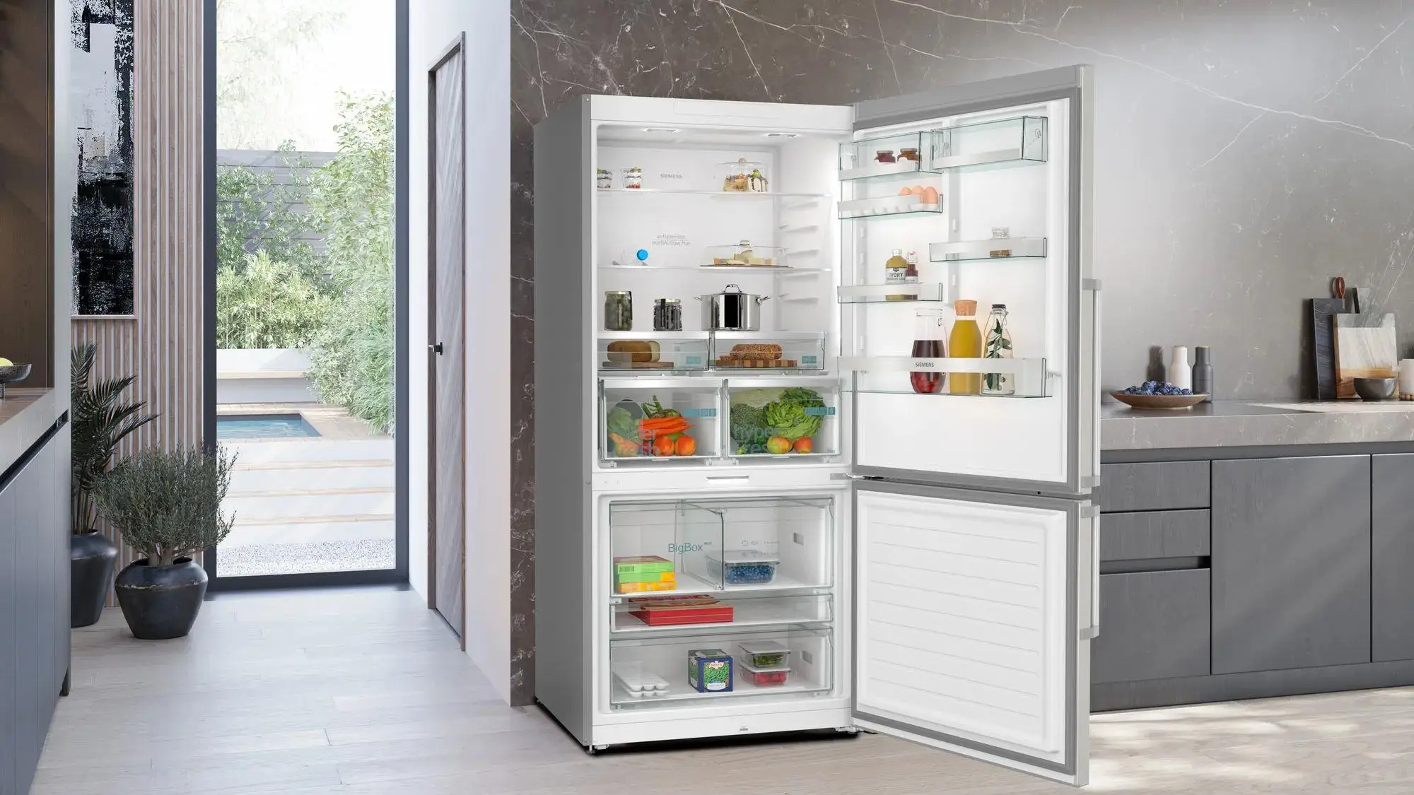 iQ700 Alttan Donduruculu Buzdolabı 186 x 86 cm Kolay temizlenebilir Inox iQ700 Alttan Donduruculu Buzdolabı 186 x 86 cm Kolay temizlenebilir Inox