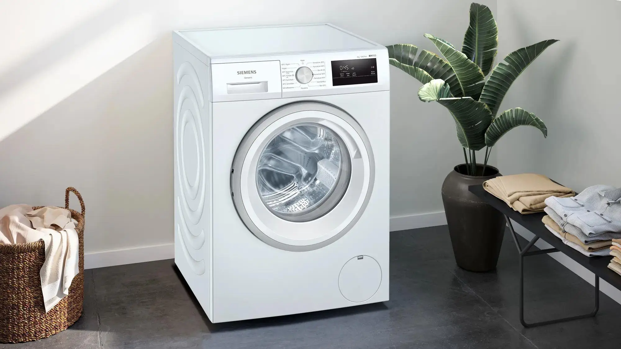 iQ100 Çamaşır Makinesi 8 kg 1200 dev./dak., Beyaz iQ100 Çamaşır Makinesi 8 kg 1200 dev./dak., Beyaz