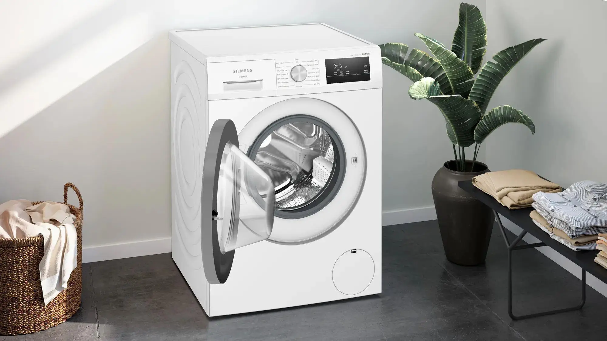 iQ100 Çamaşır Makinesi 8 kg 1200 dev./dak., Beyaz iQ100 Çamaşır Makinesi 8 kg 1200 dev./dak., Beyaz
